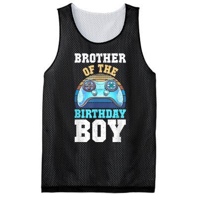 Brother Of The Birthday Boy Matching Video Gamer Birthday Mesh Reversible Basketball Jersey Tank