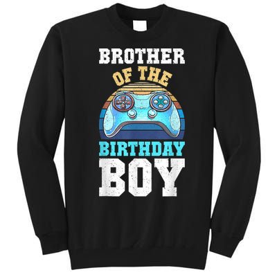 Brother Of The Birthday Boy Matching Video Gamer Birthday Tall Sweatshirt