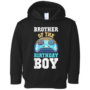 Brother Of The Birthday Boy Matching Video Gamer Birthday Toddler Hoodie