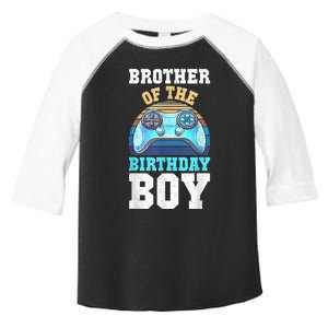 Brother Of The Birthday Boy Matching Video Gamer Birthday Toddler Fine Jersey T-Shirt