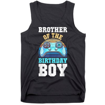 Brother Of The Birthday Boy Matching Video Gamer Birthday Tank Top