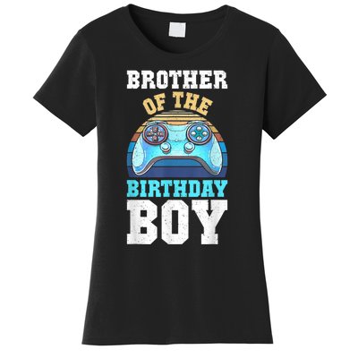 Brother Of The Birthday Boy Matching Video Gamer Birthday Women's T-Shirt