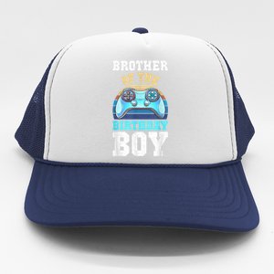 Brother Of The Birthday Boy Matching Video Gamer Birthday Trucker Hat