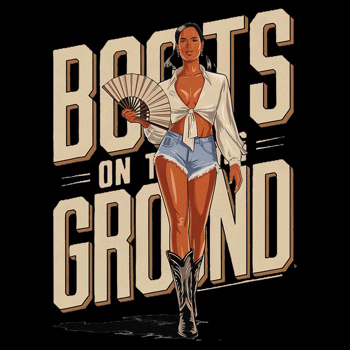 Boots On The Ground Bold Empowering Style Coaster