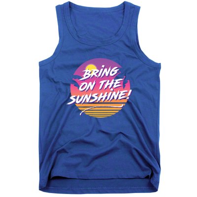 Bring On The Sunshine Cool Tropical Casual Beach Graphic Gift Tank Top