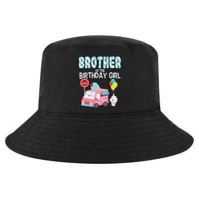 Brother Of The Birthday Girl Ice Cream Truck Bday Party Cool Comfort Performance Bucket Hat