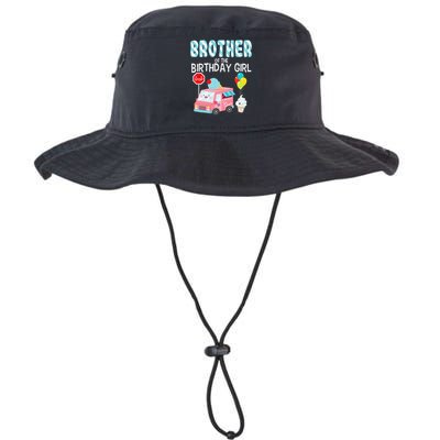 Brother Of The Birthday Girl Ice Cream Truck Bday Party Legacy Cool Fit Booney Bucket Hat