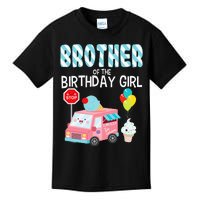 Brother Of The Birthday Girl Ice Cream Truck Bday Party Kids T-Shirt