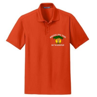 Bring On The Sunshine Fun Gift Cool Gift Dry Zone Grid Polo