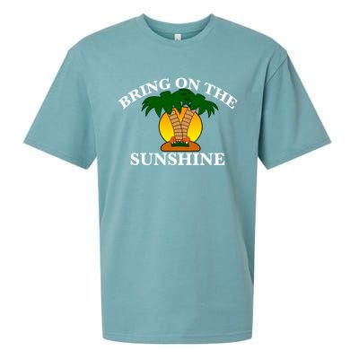 Bring On The Sunshine Fun Gift Cool Gift Sueded Cloud Jersey T-Shirt