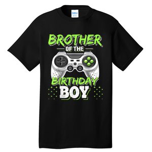 Brother Of The Birthday Boy Matching Video Game Birthday Tall T-Shirt