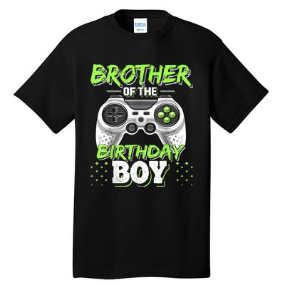 Brother Of The Birthday Boy Matching Video Game Birthday Tall T-Shirt