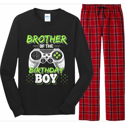 Brother Of The Birthday Boy Matching Video Game Birthday Long Sleeve Pajama Set