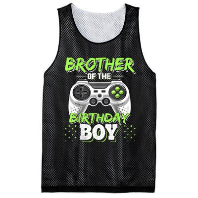 Brother Of The Birthday Boy Matching Video Game Birthday Mesh Reversible Basketball Jersey Tank