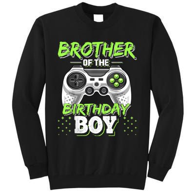 Brother Of The Birthday Boy Matching Video Game Birthday Tall Sweatshirt