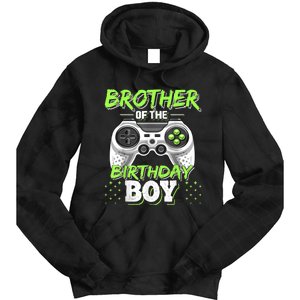 Brother Of The Birthday Boy Matching Video Game Birthday Tie Dye Hoodie