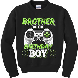 Brother Of The Birthday Boy Matching Video Game Birthday Kids Sweatshirt