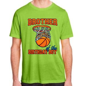 Brother Of The Birthday Boy Basketball Birthday Family Party Adult ChromaSoft Performance T-Shirt