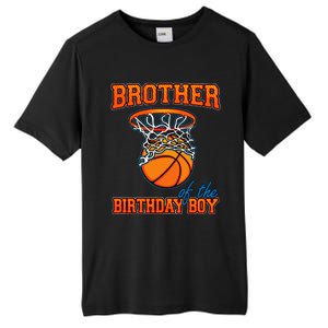 Brother Of The Birthday Boy Basketball Birthday Family Party Tall Fusion ChromaSoft Performance T-Shirt