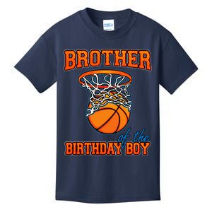 Brother Of The Birthday Boy Basketball Birthday Family Party Kids T-Shirt