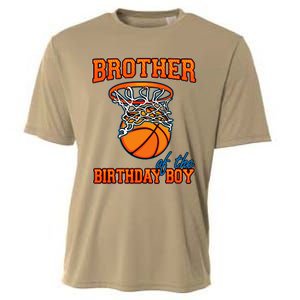 Brother Of The Birthday Boy Basketball Birthday Family Party Cooling Performance Crew T-Shirt