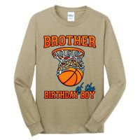 Brother Of The Birthday Boy Basketball Birthday Family Party Tall Long Sleeve T-Shirt