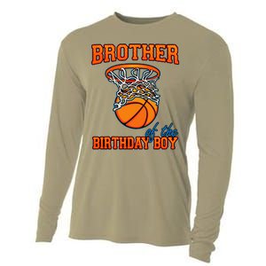 Brother Of The Birthday Boy Basketball Birthday Family Party Cooling Performance Long Sleeve Crew