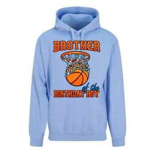 Brother Of The Birthday Boy Basketball Birthday Family Party Unisex Surf Hoodie