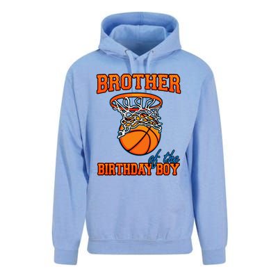 Brother Of The Birthday Boy Basketball Birthday Family Party Unisex Surf Hoodie