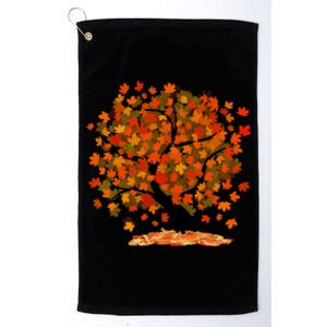 Beautiful Oak Tree Nature Thanksgiving Fall Autumn Platinum Collection Golf Towel