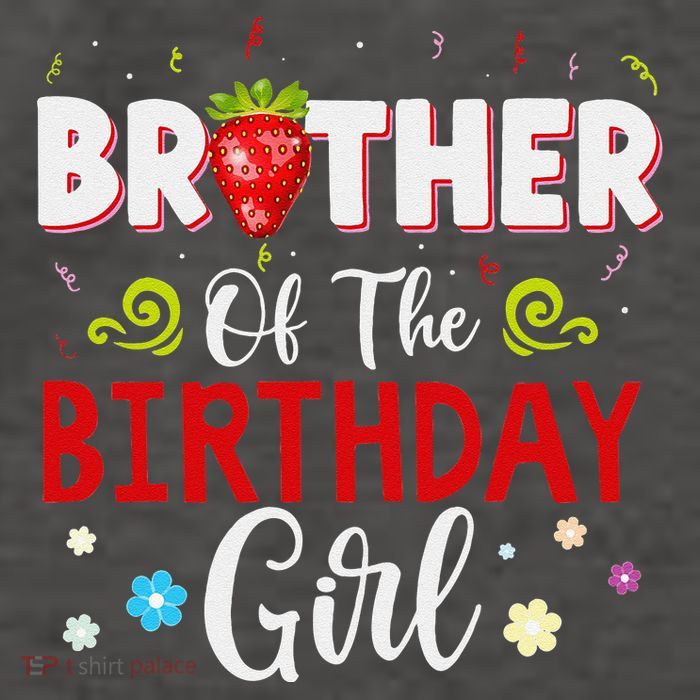 Brother Of The Birthday For Strawberry Bday Party Vector Backpack
