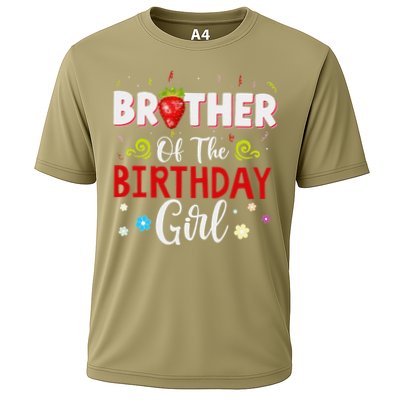 Brother Of The Birthday For Strawberry Bday Party Performance Shirt