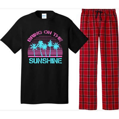 Bring On The Sunshine Graphic Tees Summer 'S Gift Pajama Set