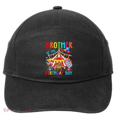 Brother Of The Birthday Carnival Circus Themed Bday 7-Panel Snapback Hat
