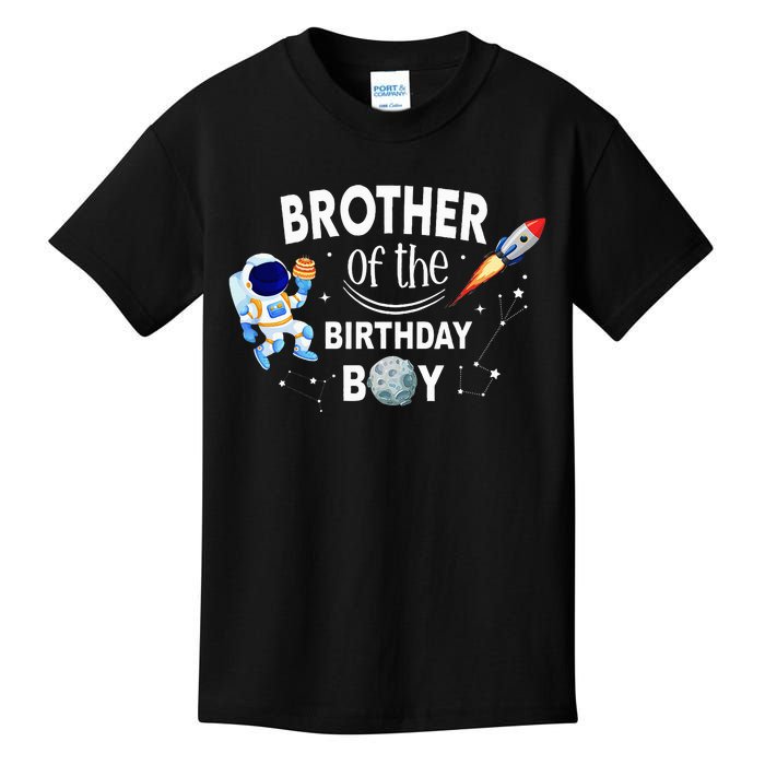 Brother of The Birthday Space Astronaut Family Kids T-Shirt