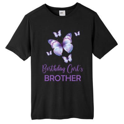 Brother Of The Birthday Butterfly Family 1st Birthday Meaningful Gift Tall Fusion ChromaSoft Performance T-Shirt