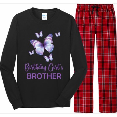 Brother Of The Birthday Butterfly Family 1st Birthday Meaningful Gift Long Sleeve Pajama Set