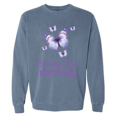 Brother Of The Birthday Butterfly Family 1st Birthday Meaningful Gift Garment-Dyed Sweatshirt