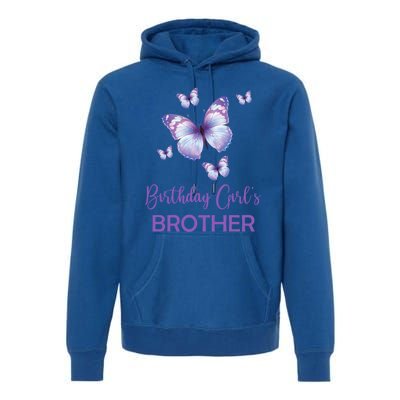 Brother Of The Birthday Butterfly Family 1st Birthday Meaningful Gift Premium Hoodie