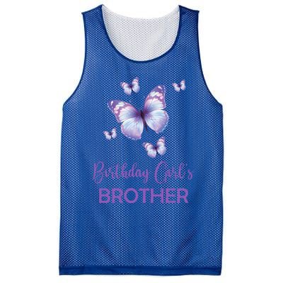 Brother Of The Birthday Butterfly Family 1st Birthday Meaningful Gift Mesh Reversible Basketball Jersey Tank