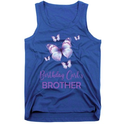 Brother Of The Birthday Butterfly Family 1st Birthday Meaningful Gift Tank Top