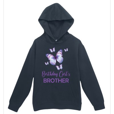 Brother Of The Birthday Butterfly Family 1st Birthday Meaningful Gift Urban Pullover Hoodie