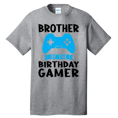 Brother Of The Birthday Gamer Birthday Gift Tall T-Shirt