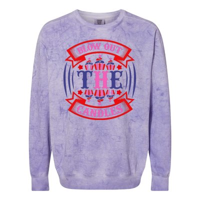 Blow Out The Candles Colorblast Crewneck Sweatshirt