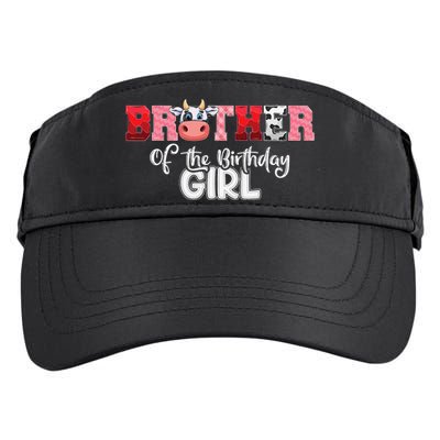 Brother of The Birthday  Cow Family Cow Farm Matching Adult Drive Performance Visor