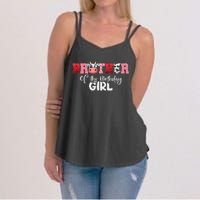 Brother of The Birthday  Cow Family Cow Farm Matching Women's Strappy Tank