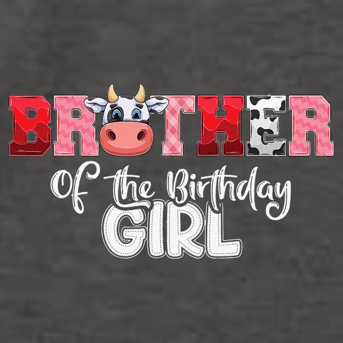 Brother of The Birthday  Cow Family Cow Farm Matching Vector Backpack
