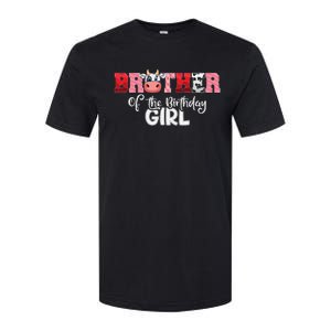 Brother of The Birthday  Cow Family Cow Farm Matching Softstyle CVC T-Shirt