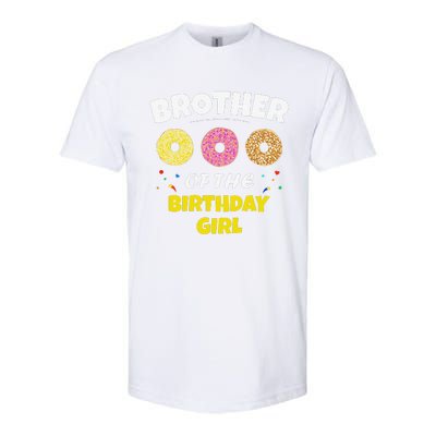 Brother Of The Birthday Love Donut Party Day Theme Softstyle® CVC T-Shirt