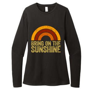 Bring On The Sunshine Gift Rainbow Retro Sunshine Meaningful Gift Womens CVC Long Sleeve Shirt